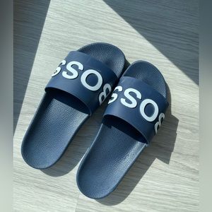 Boss men’s slides size 8 dark blue